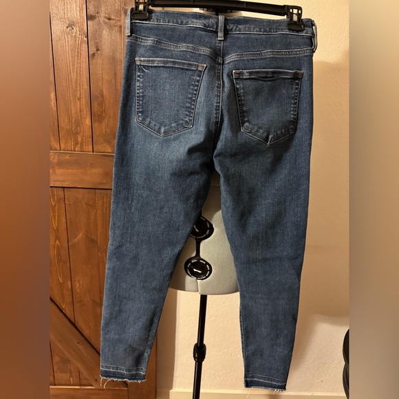 LOFT Modern High Rise Skinny Dark Blue Indigo Jeans - Picture 5 of 7